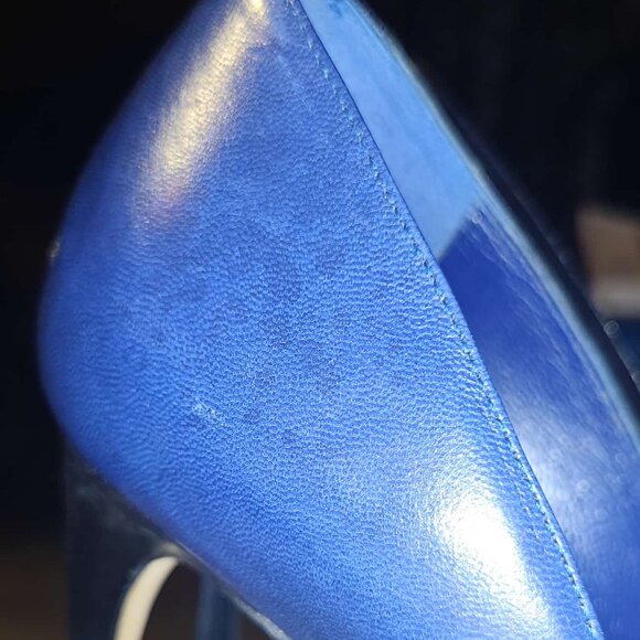 Christian Dior Black & Blue Pointed-Toe Heels – Size 8 - Picture 11 of 12